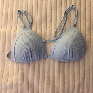 Light blue push up bathing suit top never worn
